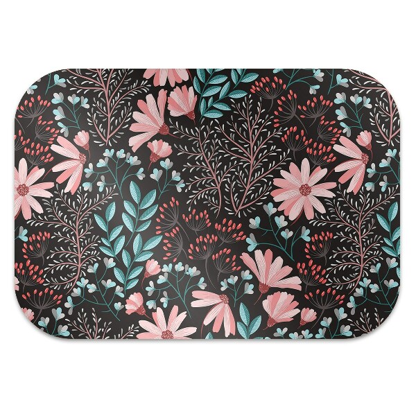 Tapis pour chaise de bureau Fleurs vintage