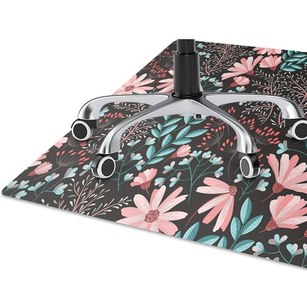 Tapis pour chaise de bureau Fleurs vintage