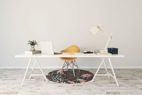 Tapis pour chaise de bureau Fleurs vintage