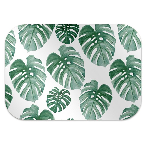 Tapis de chaise de bureau Les feuilles de Monstera
