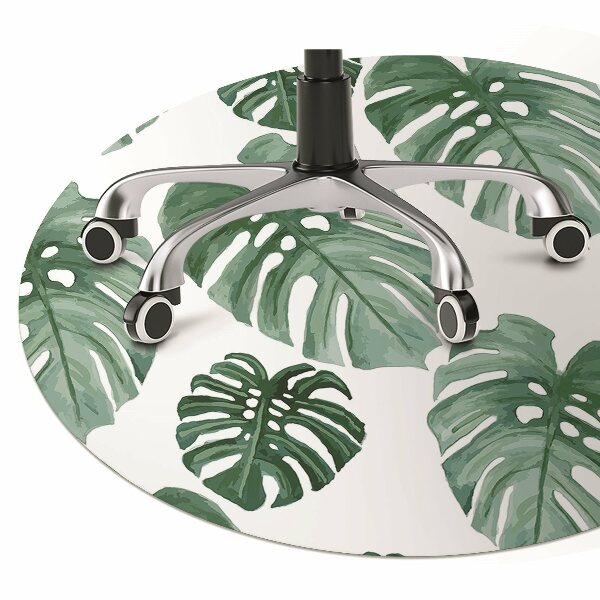 Tapis de chaise de bureau Les feuilles de Monstera