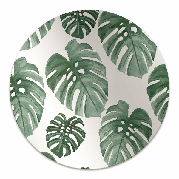Tapis de chaise de bureau Les feuilles de Monstera