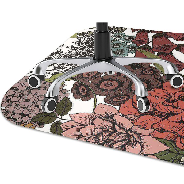 Tapis de chaise de bureau Fleurs d'automne