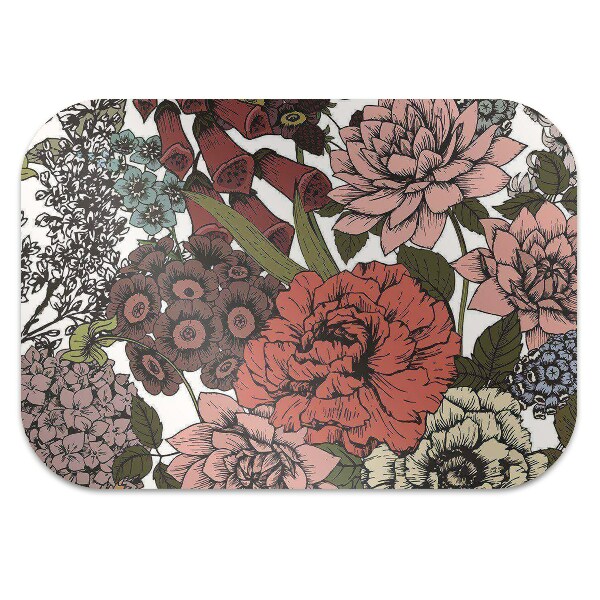 Tapis de chaise de bureau Fleurs d'automne