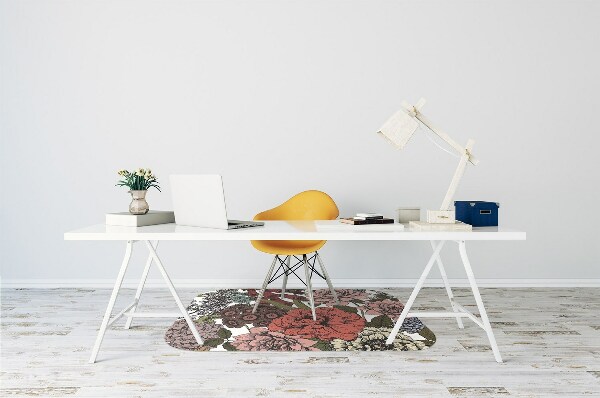 Tapis de chaise de bureau Fleurs d'automne