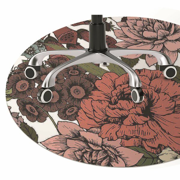 Tapis de chaise de bureau Fleurs d'automne