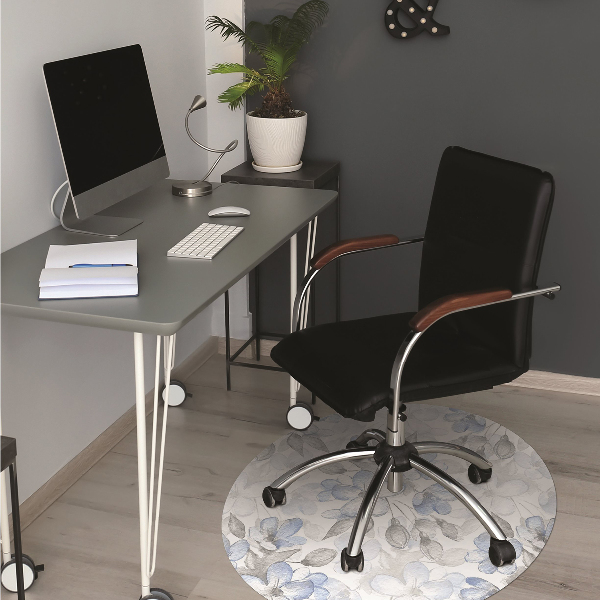 Tapis de chaise de bureau Fleurs