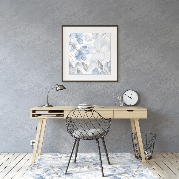 Tapis de chaise de bureau Fleurs