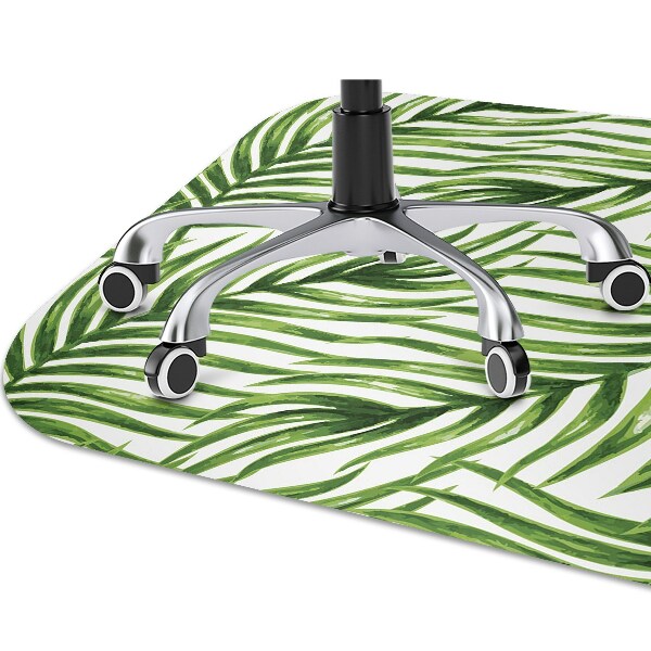 Tapis pour chaise de bureau feuille de palmier