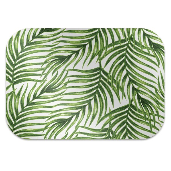 Tapis pour chaise de bureau feuille de palmier