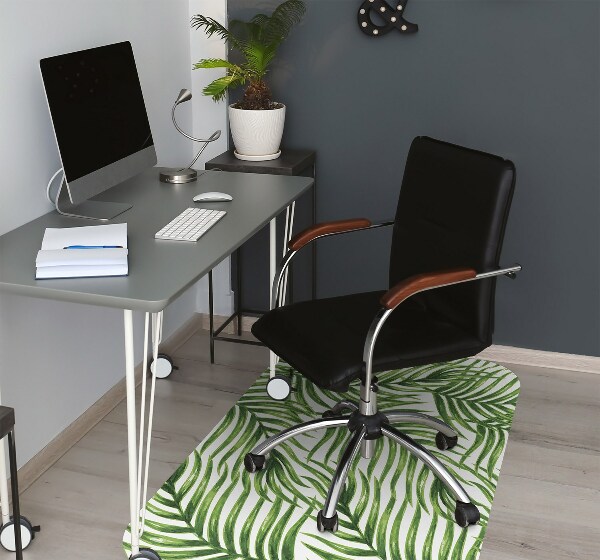Tapis pour chaise de bureau feuille de palmier