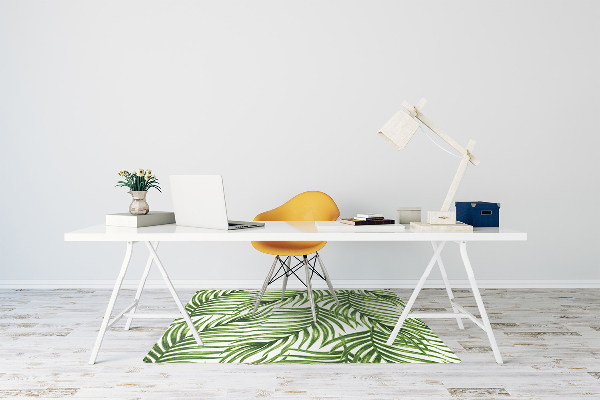 Tapis pour chaise de bureau feuille de palmier