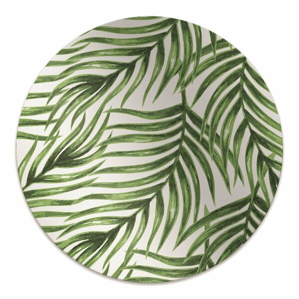Tapis pour chaise de bureau feuille de palmier