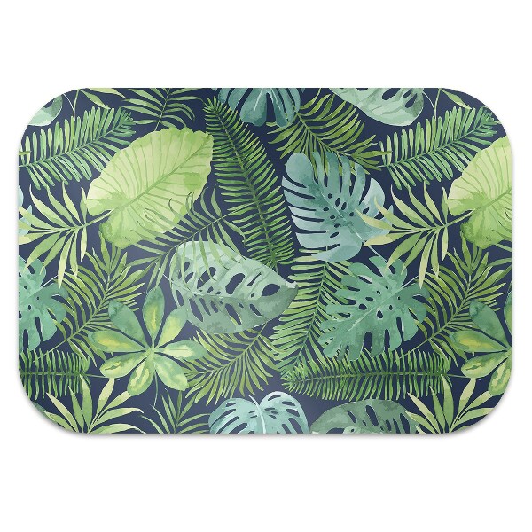 Tapis fauteuil bureau do biura Feuilles exotiques