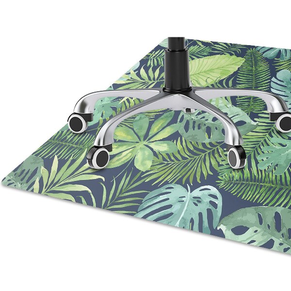 Tapis fauteuil bureau do biura Feuilles exotiques