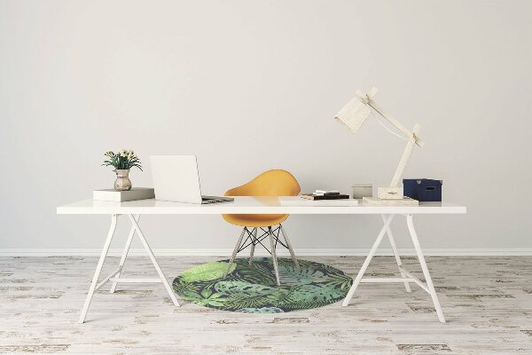Tapis fauteuil bureau do biura Feuilles exotiques