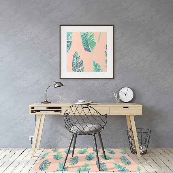 Tapis fauteuil bureau do biura Feuilles de pêche