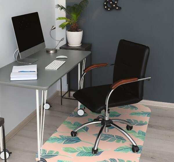 Tapis fauteuil bureau do biura Feuilles de pêche