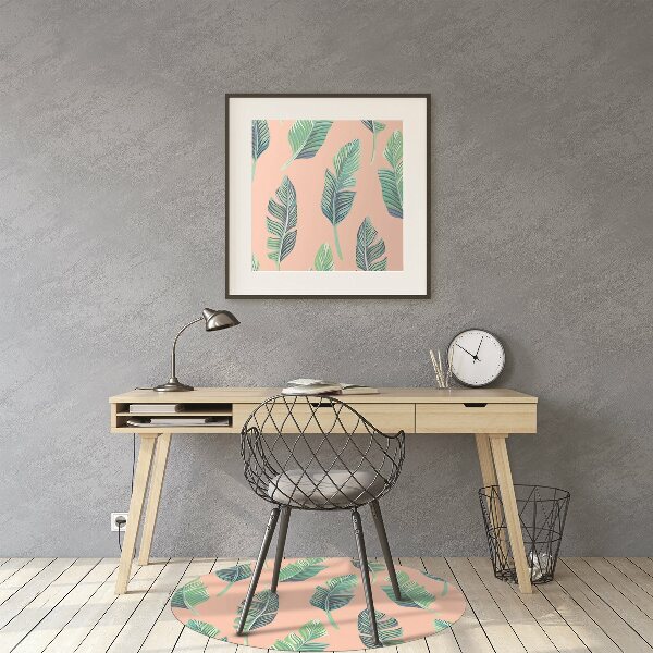 Tapis fauteuil bureau do biura Feuilles de pêche