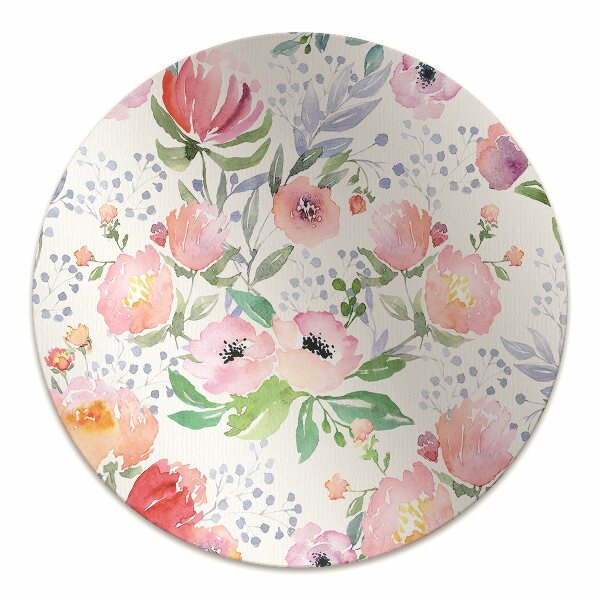 Tapis pour chaise de bureau Fleurs pastel