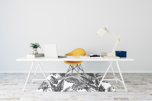 Tapis pour chaise de bureau Feuilles de palmier