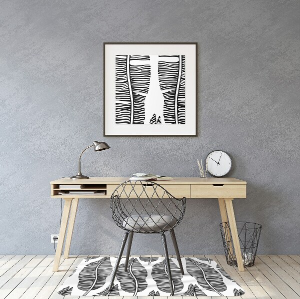 Tapis bureau Motif dans les feuilles