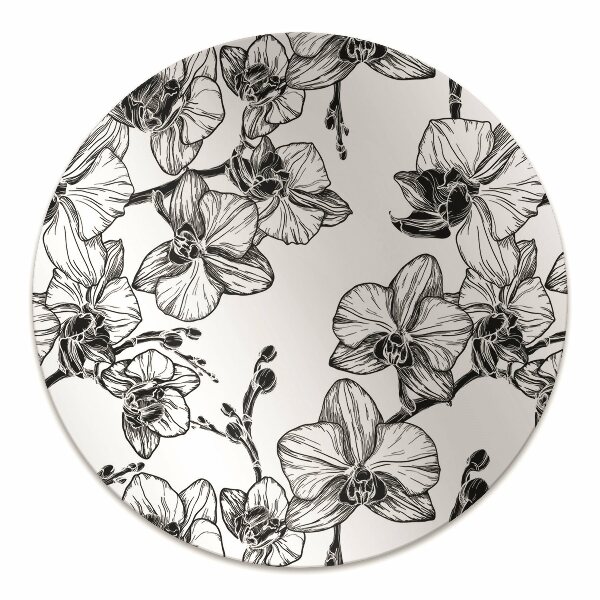 Tapis pour chaise de bureau Orchidées