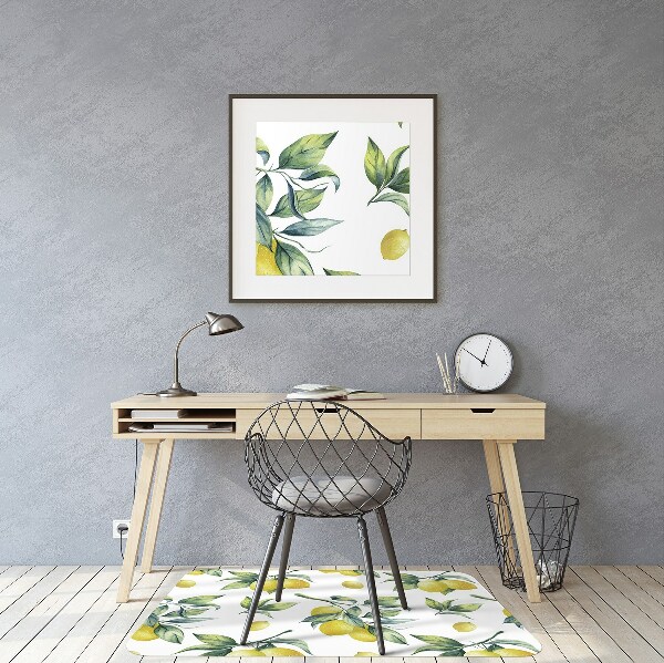 Tapis bureau Citrons jaunes