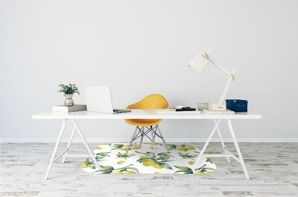 Tapis bureau Citrons jaunes
