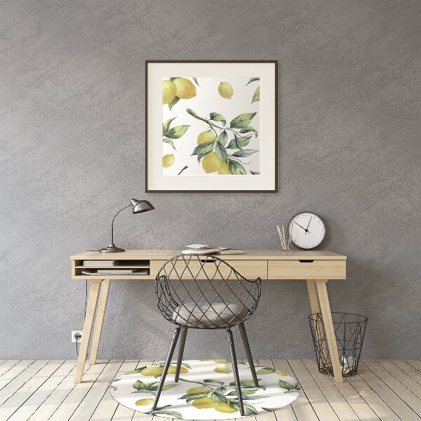 Tapis bureau Citrons jaunes