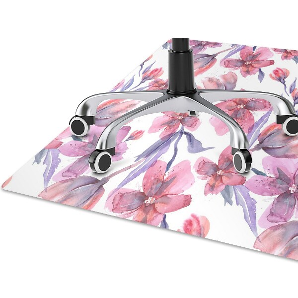 Tapis protège sol Fleurs pastel