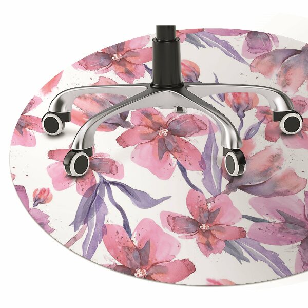Tapis protège sol Fleurs pastel