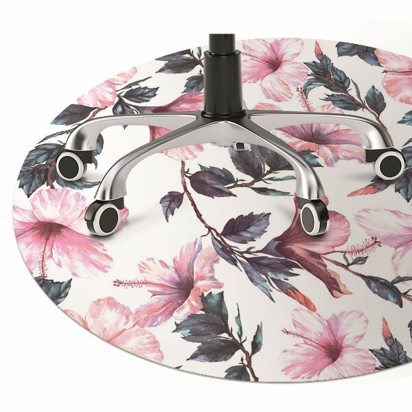 Tapis protège sol Fleurs hibiscus