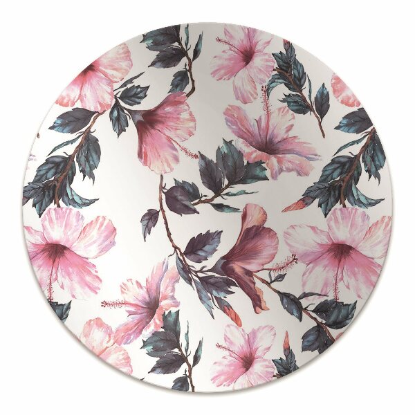 Tapis protège sol Fleurs hibiscus