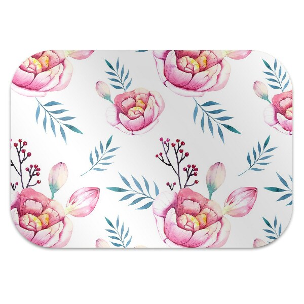 Tapis de chaise de bureau Fleurs