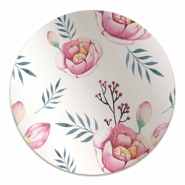 Tapis de chaise de bureau Fleurs