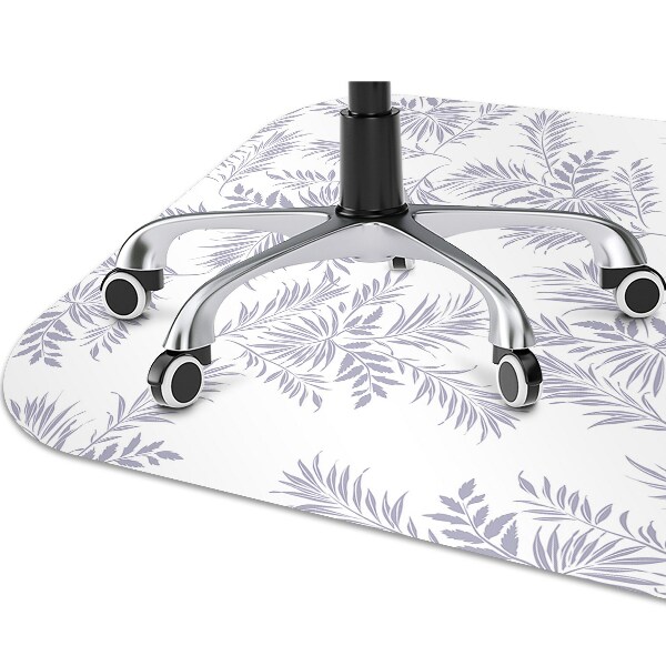 Tapis de chaise Feuilles grises