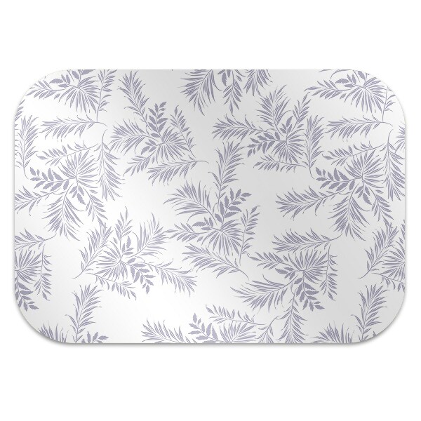 Tapis de chaise Feuilles grises