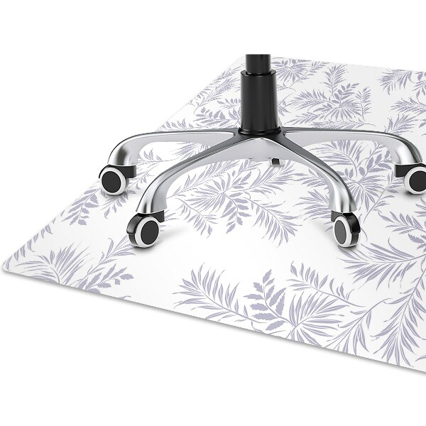 Tapis de chaise Feuilles grises