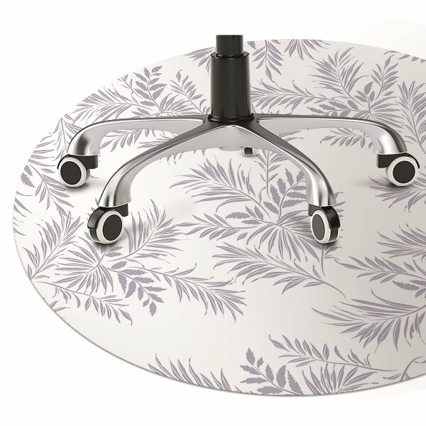 Tapis de chaise Feuilles grises