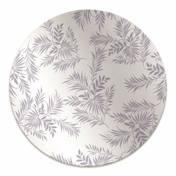 Tapis de chaise Feuilles grises