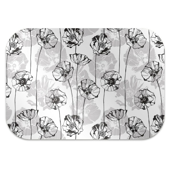 Tapis pour chaise de bureau Fleurs glamour