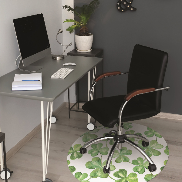 Tapis pour chaise de bureau Trèfle