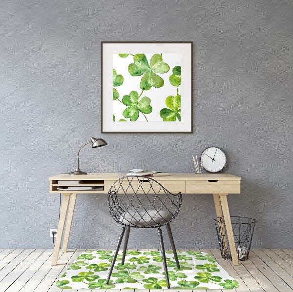 Tapis pour chaise de bureau Trèfle