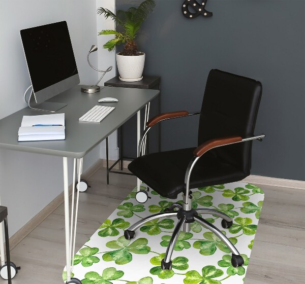 Tapis pour chaise de bureau Trèfle