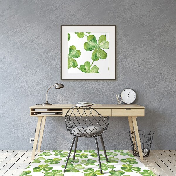 Tapis pour chaise de bureau Trèfle