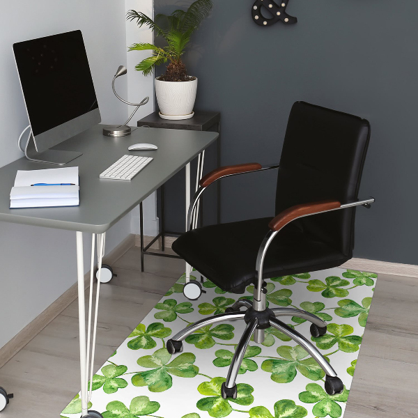 Tapis pour chaise de bureau Trèfle