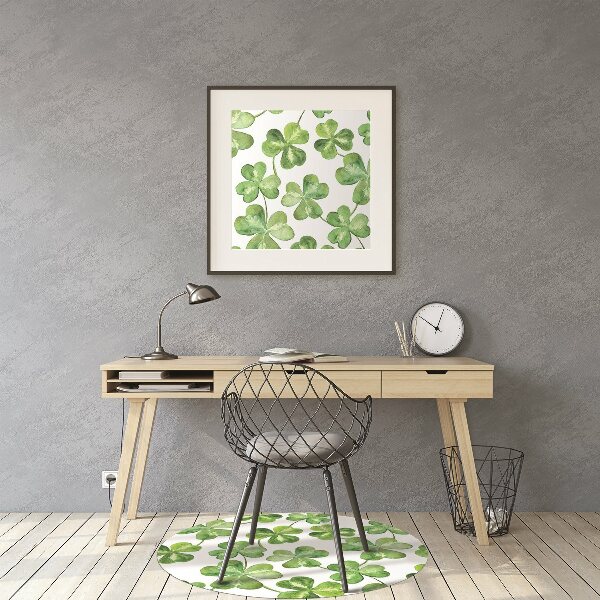 Tapis pour chaise de bureau Trèfle