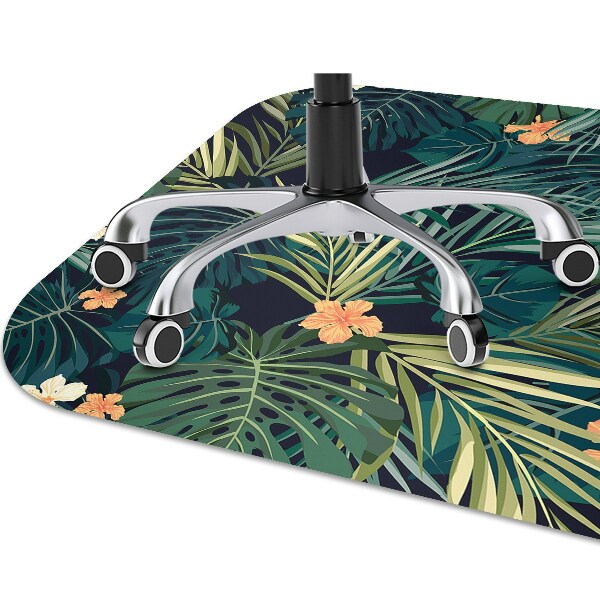 Tapis de chaise de bureau Fleurs et feuilles