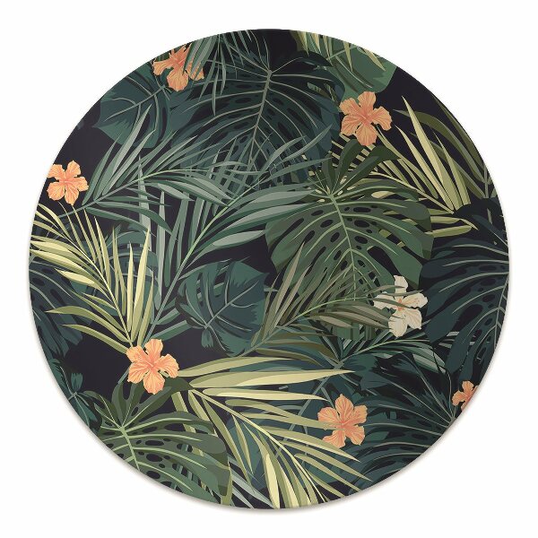 Tapis de chaise de bureau Fleurs et feuilles